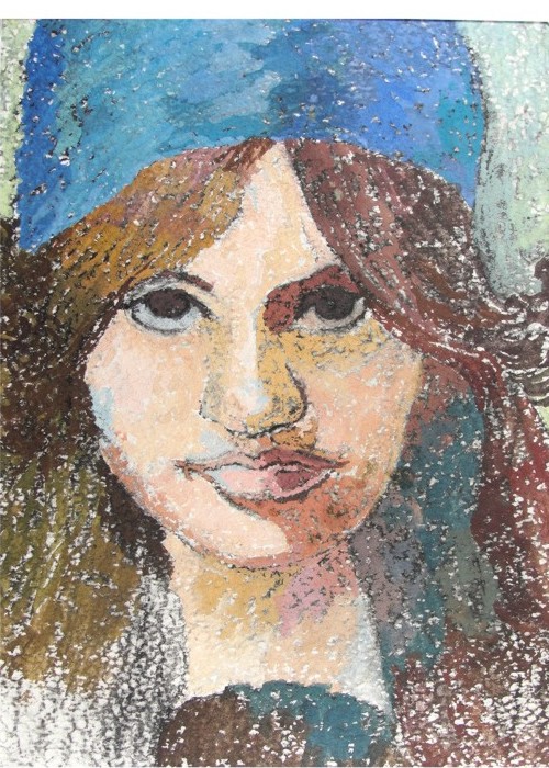 pintura em guache mondigliani